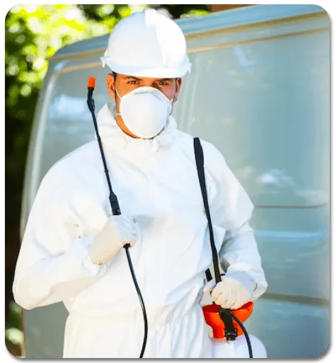 Jyoti Pest Control technician treating a home in Patna
